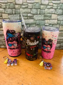 Epoxy Tumblers, Reusable Kitchen Drinkware Water Bottles for Daily Hydration