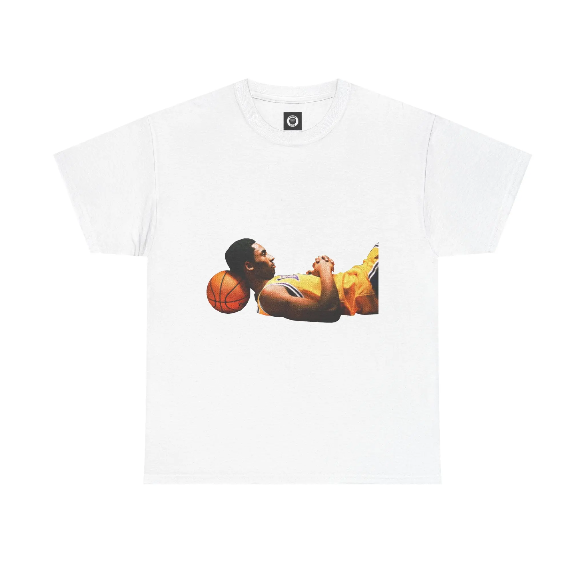 Kobe Bryant Laying Basketball Graphic T-Shirt Kobe Bryant Laying Basketball Graphic T-Shirt