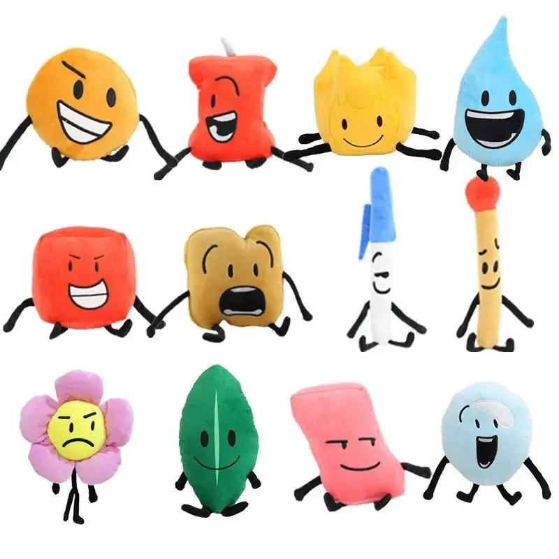 Battle for Dream Island BFDI Plush Toy Caroon Doll Soft Stuffed Figure Marker Pen Fries Bottle Nail Pie Boy Girls Birthday Gifts Battle for Dream Island BFDI Plush Toy Caroon Doll Soft Stuffed Figure Marker Pen Fries Bottle Nail Pie Boy Girls Birthday Gifts