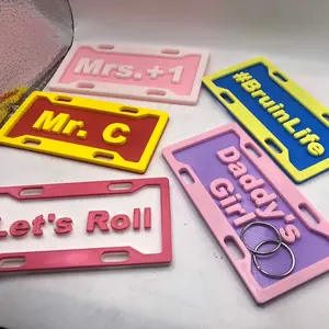 3d Printed Personalized Custom Bicycle License Plate I Accessories I Beach Gift I Scooter I Tag Sign for Kids I Skateboard I E-bike