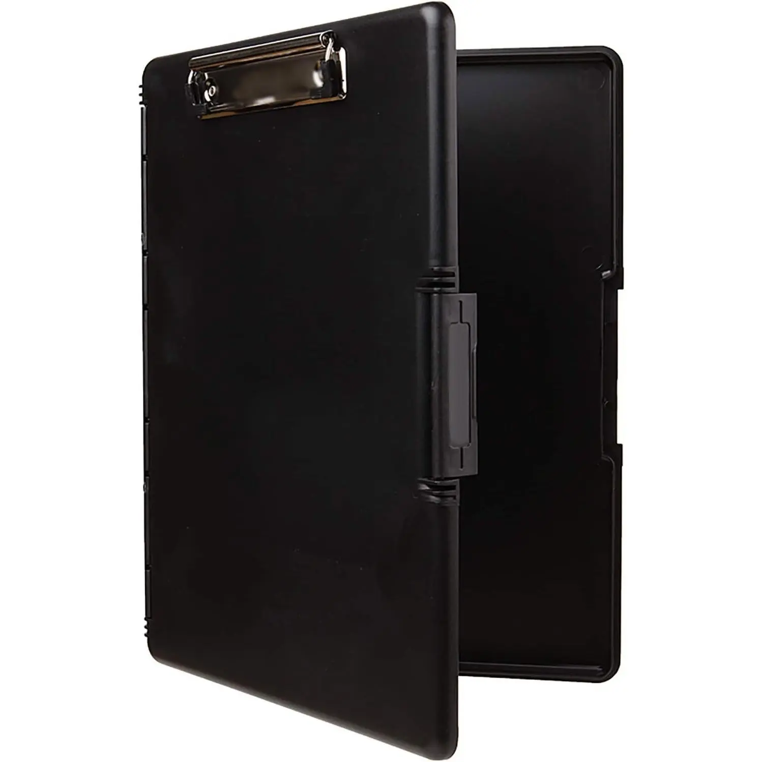 Slimcase 2 Storage Clipboard with Side Opening, Black, Office Supplies Clipboards to Organize, Carry and Store, A4 Holder, Combine Style and Functionality, Slim Nursing Clipboard with Storage