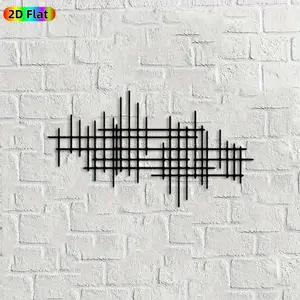 1pc Abstract Grid Metal Wall Art, Intricate Grid Statue Mural, Ideal Gift for New Year, Easter, Modern Decor Enthusiasts, Powder-Coated Metal Wall Decor Wall Sculptures, Perfect for Indoor Wall & Outdoor Fence, Contemporary Home Decor Accent