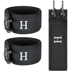 2PCS Tactical Metal Hook Elastic Belt, Adjustable Side Tactical Belt, Jeans Pants 1.5 Inches Wide and Easy To Use