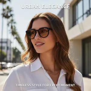 Polarized Retro Round Sunglasses for Men and Women, Rivet Detail Versatile Style Multi-Color Collection Protection for Everyday Use Vacation Photoshoot