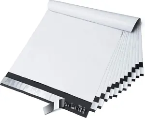 Poly Mailers Shipping Envelopes Self-Sealing Waterproof Tear-resistant Mailing Bags White 12x15.5 Inch 100 pcs Quick Packaging Protection Office Supplies