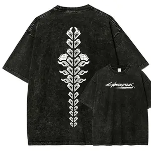 Cyberpunk Unisex Fit Washed T-Shirt 8