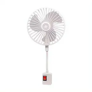 Quiet Adjustable Electric Fan with Plug Adapter, 360° Rotation, Plug and Play, for Home, Office & Outdoor Use
