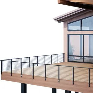 Custom Balcony Railing Design Drawings – Elegant & Unobstructed Balcony Railings Solution for Scenic Views