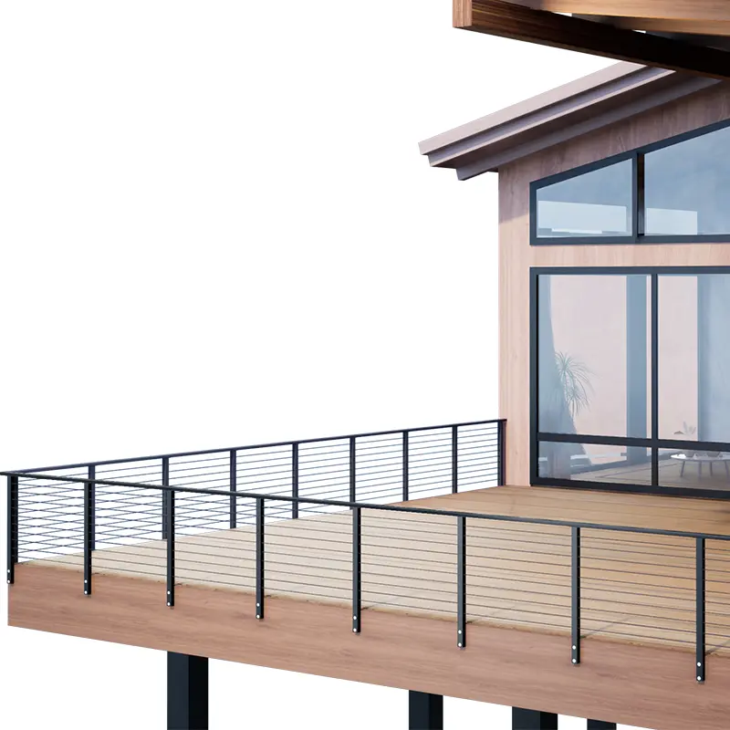 Custom Balcony Railing Design Drawings – Elegant & Unobstructed Balcony Railings Solution for Scenic Views
