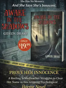 Awake in the Shadow signed thriller mystery suspense