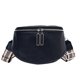 Fanny Pack for Women - Vegan Leather Chest Belt Bum Bag Waist Purse Adjustable Crossbody Bag Shoulder Bag travel water resistant Waterproof everyday Spacious lightweight casual large capacity Small Bag