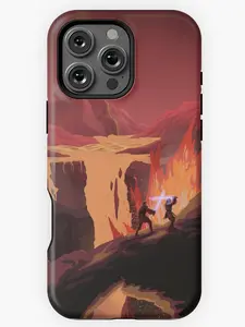 Battle on Mustafar Vector Art Phone Case - Case for iP 8, X, 11, 12, 13, 14, 15, 16