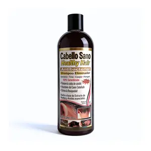 Shampoo Cabello Sano - Healthy Hair Antibacterial Shampoo for Dry Scalp & Dandruff | Natural Herbal Formula | Made in Mexico | Shampoo Herbal Anticaspa y Caída
