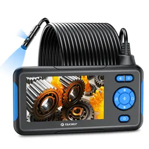 16.5FT Endoscope Borescope Camera with Light, Dual Lens, 3 Adjustable Lights, 4.3 IPS Inch, 1080P HD, Waterproof for Sewerm Inspection, Industrial Machinery Inspection and Pipeline Maintenance