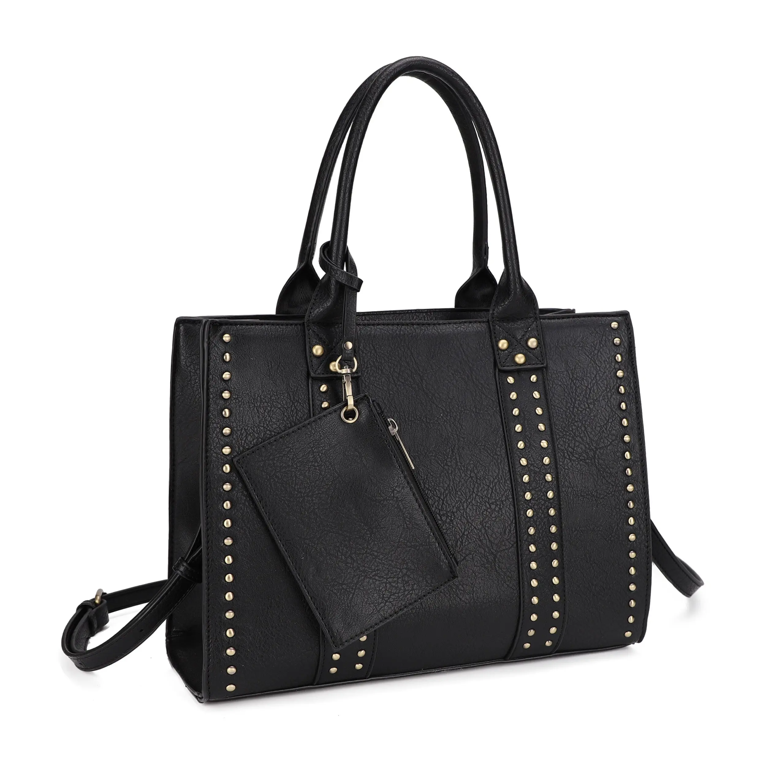 Kate CCW Lock and Key Satchel with Coin Pouch
