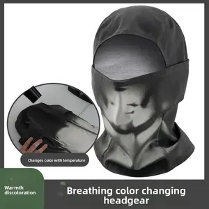 Outdoor Cycling Mask - Color Changing Headgear with UPF 50+ Sun Protection, Wind & Dust Shield, Breathable Balaclava for Men, Summer Wear Gradient Patterns Reacting To Body Temperature Neck Gaiter