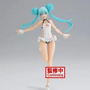 Banpresto hatsune miku racing - hatsune miku - figurine 16cm