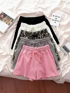 Women's Vintage Tree Pattern Camo Print Loose Shorts, Breathable Casual Summer Gym Shorts, Comfortable Daily Wear Women's Shorts, Workout Shorts