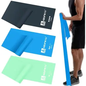 Resistance Bands Professional Long Non-Latex Elastic Stretch Bands for Physical Therapy Yoga Pilates Rehab at-Home or Gym Workouts Strength Training