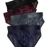 Men's Breathable Mesh Triangle Underwear, 4-Pack Solid Color Comfort Briefs, Casual Fitted Design, All Seasons Wear, Casual Comfy Underwear