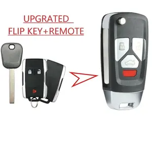 UPGRATED GMC 2014-2019 B119 Transponder key + Remote Fob M3N-32337100