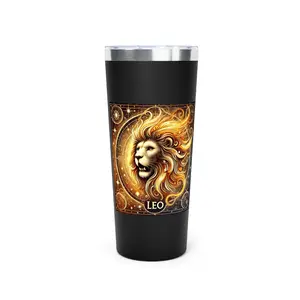 Celestial Zodiac Copper Vacuum Insulated Tumbler, 22oz Collection- Leo