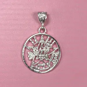 Plata 925 Dije de Tentagramaton 1.5” de largo