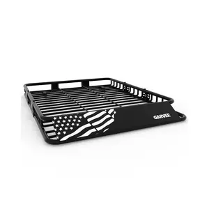 GARVEE 64" x 50" Universal Roof Rack Basket, 200 Lbs Capacity Rooftop Cargo Carrier Basket with Extension Luggage Rack Heavy Duty for SUVs, Trucks, Vehicles