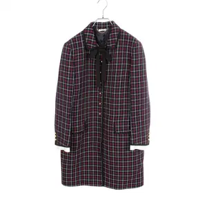 Pre-owned miu miu Wool Small Leather Goods Coat