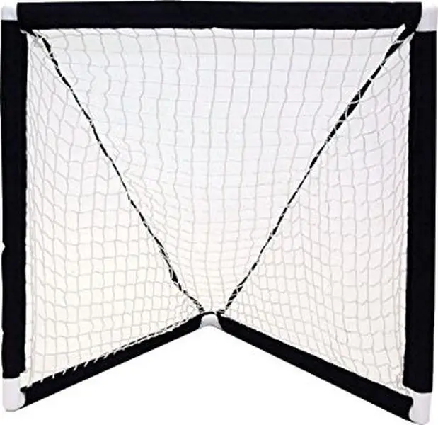 212 MAIN 3' x 3' Mini Lacrosse Goal, High-Quality Portable Sports Equipment with a Compact White Frame for Teams and Physical Education, Easy Assembly, Fitness Enthusiasts, Attractively Priced, 3X3 Feet, Lacrosse Play