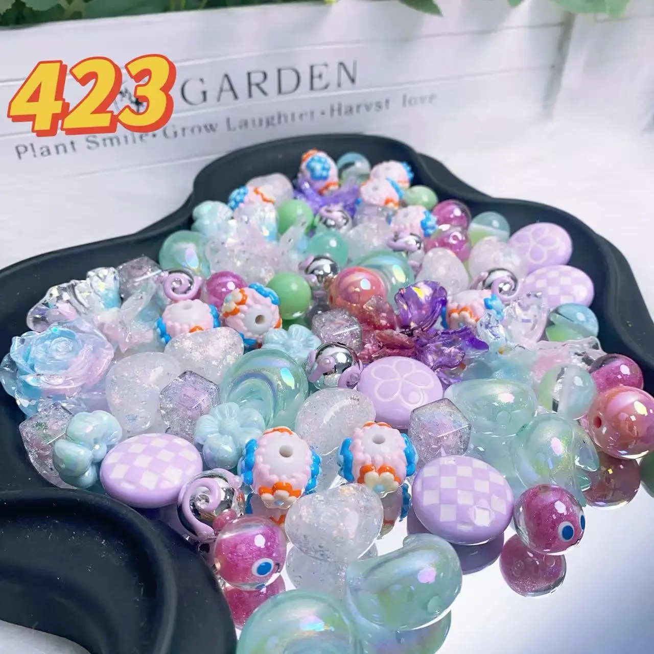 Rainbow-Daily New Arrivals |Acrylic Bead Mix for DIY Craft Beadable Pen Bracelets Phone Charms Necklaces Versatile Use