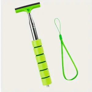 Adjustable Windshield Wiper, Long Rod Car Rearview Mirror Wiper, Universal Car Window Scraper, Portable Car Lens Rain Cleaner