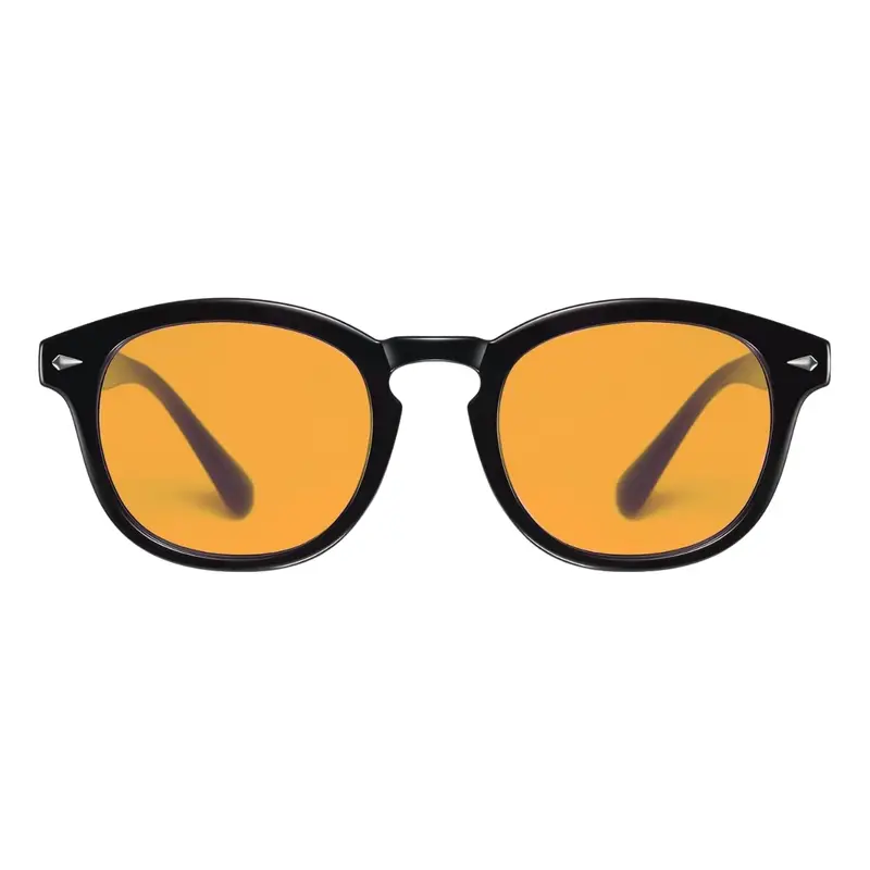 Blue Light Blocking Glasses Unisex Round Retro For PC, Anti-Eyestrain Computer Gaming Eyewear, UV Protection & Scratch Resistant High Quality Lenses for Office & Daily Use