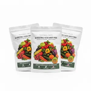 Over 25,000 non-GMO seeds of 30 kinds of vegetables are suitable for both indoor and outdoor use. Store in one package to ensure a continuous supply of fresh vegetables throughout the four seasons