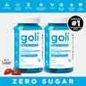 2 Bottles of Goli Zero Sugar Ashwagandha & L-Theanine, Vitamin D & Maca Gummies - KSM-66, Keto-Friendly, No Artificial Sweeteners, No Sugar Alcohols, Vegan, Plant Based, Non-GMO, Gluten-Free & Gelatin Free.