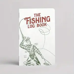 Fishing Log Book, 1 Count Durable Paper Cover Diary, Fishing Accessories, Suitable for Fishing Enthusiasts, Outdoor Adventure, Fishing Accessories, Handmade Travel Journal