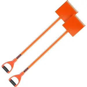 VEVOR Shingle Shovel 1 Pack, D - Grip Handle Shingle Roof Ripper, High Hardness 45# Steel Lightweight Easy Tearing Off Roofing Nails Tool, Ideal for Commercial and Residential Use, OrangeVEVOR Super Brand Day
