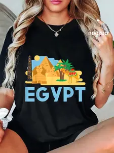 100% Cotton Pharaoh Gifts Egyptian Culture Pyramid Egypt T-Shirt