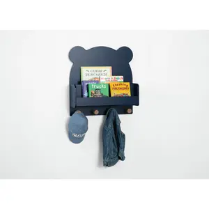 Brannan Bear Wall Shelf with 4 Hooks