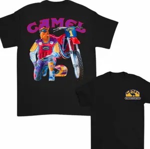 Retro Car Camel T-Shirt, Vintage Cotton Tops Tee Short Sleeve Casual Streetwear, Women Men Clothing Motosport