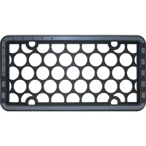 Silicone II Black and Gray Flag License Plate Frame