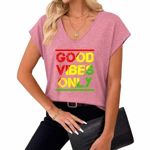 Reggae-Inspired Sleeveless Vest with 'Good Vibes Only' Rasta Design – Perfect Summer Wear