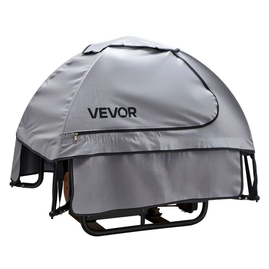 VEVOR Generator Cover, 36x 26x 26 Inch Waterproof Generator Cover for Most Generators 70-108 Inches Perimeter, Portable Generator Running Cover with Heavy Duty Thicken Oxford Fabric, Grey
