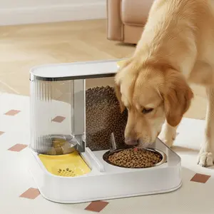 Large Capacity Pet Water Storage Tank, Silent Cat Drinking Bowl, Dual Function Cat and Dog Bowls, Quiet Pet Feeder, Durable Design