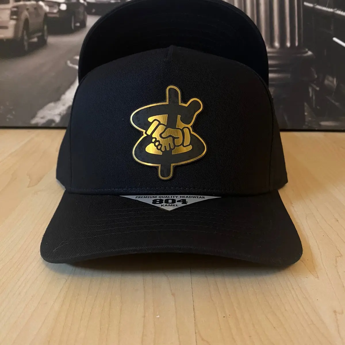 Black Business Hat Cotton Snapback Cap - Unisex Baseball Cap Black Business Hat Cotton Snapback Cap - Unisex Baseball Cap