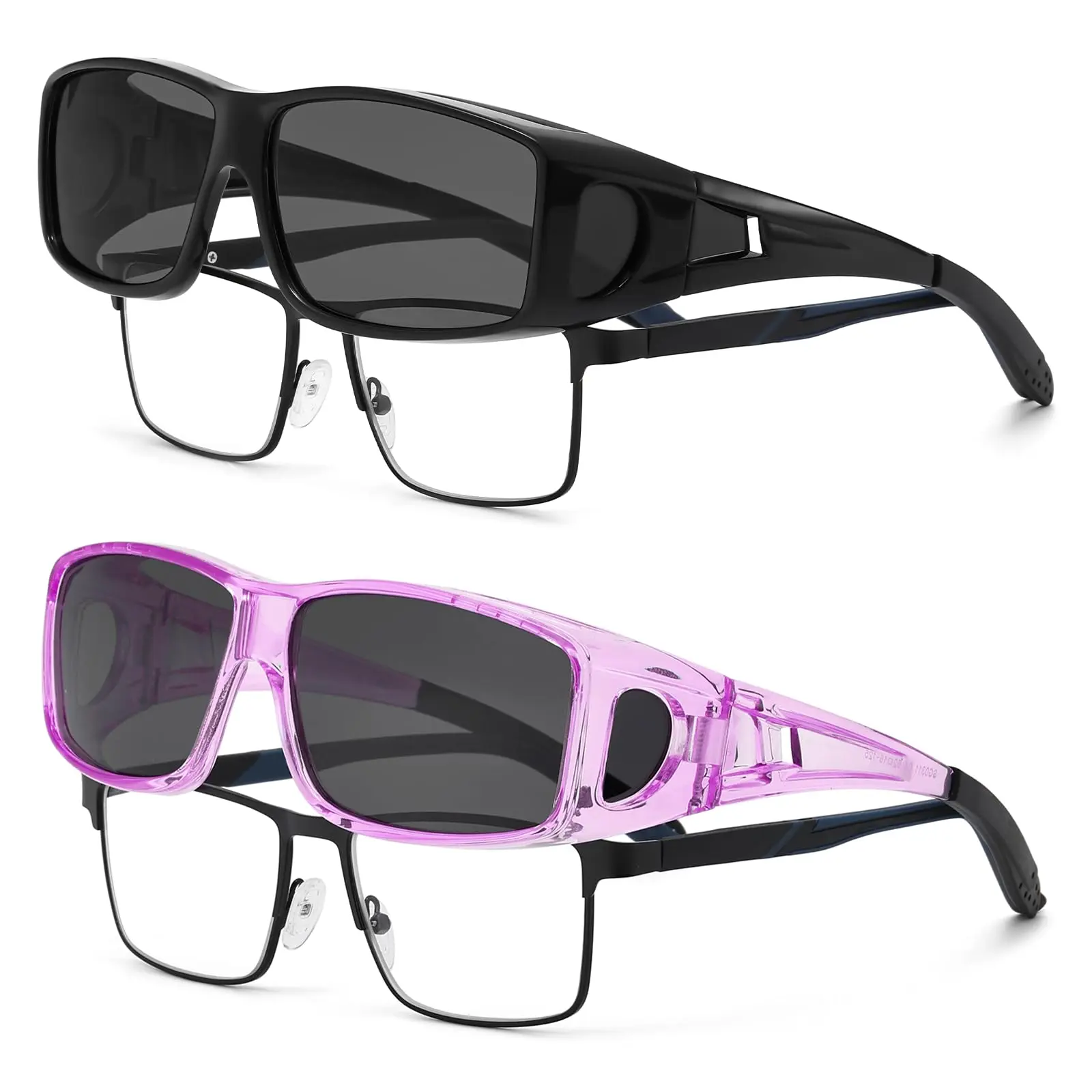 DEIYSEGL 1/2pcs Polarized Fit Over UV400 Protection Women Men  for Outdoor Lightweight   Fishing Wear Over Prescription Unisex driving
