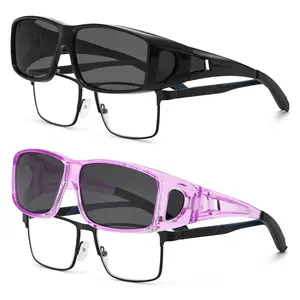 DEIYSEGL 1/2pcs Polarized Fit Over UV400 Protection Women Men  for Outdoor Lightweight   Fishing Wear Over Prescription Unisex driving chic glass