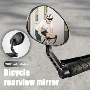 Bicycle Rearview Mirror 360° Rotatable, Wide View Anti-Shake, Bicycle Reflective Mirror Installable on Both Sides
