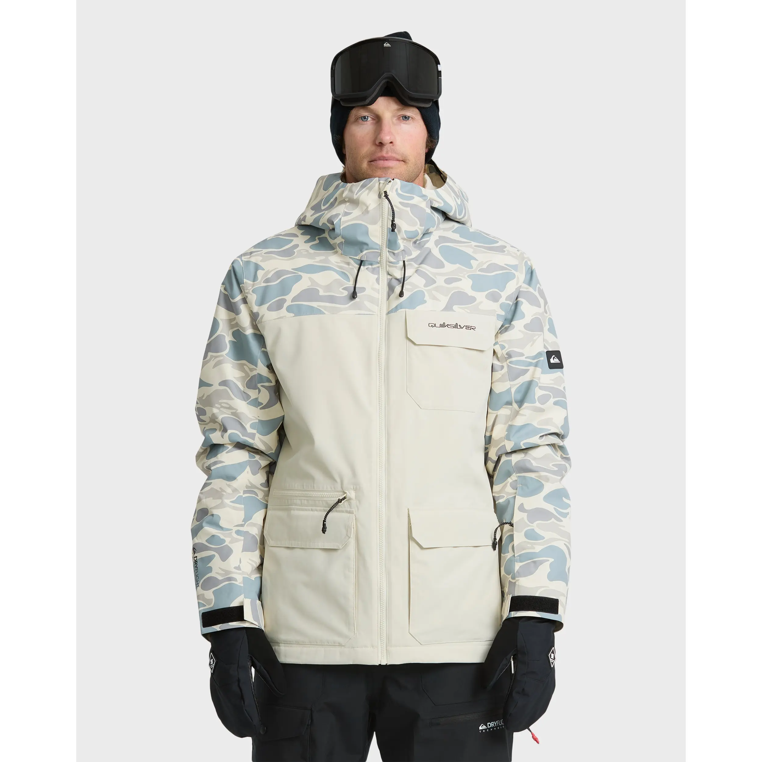 Mission Printed 20K Snow Jacket - Bone White