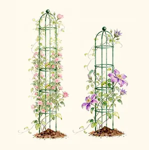 Vego Garden Round Obelisk Trellis for Climbing Plants, Durable Outdoor Home Improvement Supply